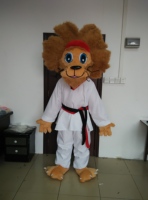 Costumes de mascotte lion en fourrure à bon prix, en peluche, thème Halloween, pour adultes unisexe, marque Blue Sky, en vente
