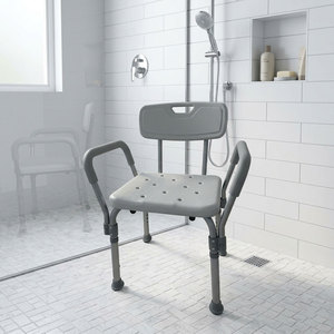 Fixed Handrail Aluminum <b>Height</b> <b>Adjustable</b> Bath <b>Stool</b> for Elderly Nursing - Product Image 3
