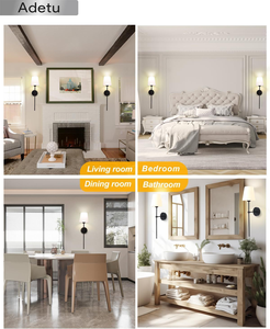 Lámpara de Mesa Cuadrada Blanca y Negra, Regulable, con LED, para Interiores y Exteriores, para Entrada de Hotel, Patio Trasero - Product Image 4