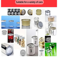 Machine d'emballage automatique pour sceller les boîtes de conserve en plastique pour boissons énergisantes, machine de scellage pour les boîtes de conserve de thon