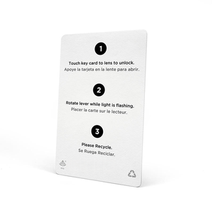 Kartu Kunci Kamar Hotel Kertas RFID Kontrol Akses Ultralight EV1 Desain Kustom Harga Pabrik Sampel Gratis - Product Image 1