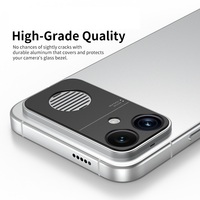 Protection d'objectif creuse en métal noir super fine anti-rayures pour Redmi K90 Max, autocollant de capuchon d'appareil photo