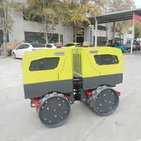 1 tonne 2 tonnes 3 tonnes double tambour vibrant vibrant r asphalte mini compacteur compacteur à rouleaux compresseurs