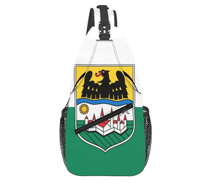 Bolsa de Pecho con Bandera del Danubio Swabiana Personalizada al por Mayor, Bolsa de Bandolera Informal de Moda con Bandera Nacional, Mochila Deportiva de Viaje para Mujeres y Hombres - Product Image 1