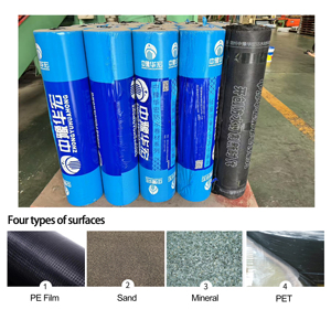 Matériaux de membrane d'étanchéité bitumineuse modifiée SBS pour la réparation des toitures et des fondations, rouleau de membrane d'étanchéité - Product Image 2