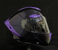 Casque de moto modulaire homologué DOT, casque intégral avec visière double anti-buée