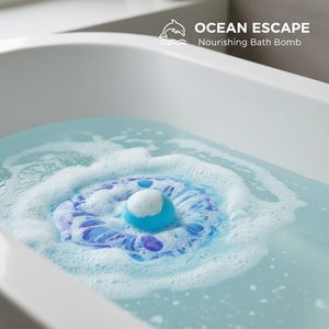 บาธบอมบ์ธีมมหาสมุทรพร้อมเซอร์ไพรส์ด้านใน ชุดของขวัญฟองสบู่ฟู่ 12 ชิ้น ลูกบอลอาบน้ำสปาเปลี่ยนสีด้วยเกลือทะเลธรรมชาติ - Product Image 5
