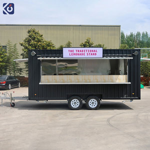 Camion de restauration mobile CAMPTRL Street BBQ, remorque à pizza entièrement équipée, chariot à café, bar conteneur, restaurant - Product Image 3