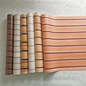 Jinyi líneas de rayas de madera pared y decoración extraíble autoadhesivo Peel and Stick <span class=keywords><strong>vinilo</strong></span> plástico decoración económica papel tapiz envoltura - Product Image 6