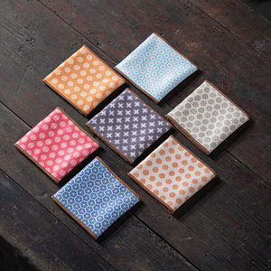 Chinese Retro Floral <b>Tea</b> Towel Square Reusable <b>Tea</b> Mat For Afternoon <b>Tea</b> Kung Fu <b>Tea</b> <b>Set</b> Accessories - Product Image 5