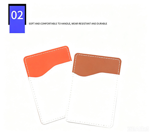 ซองใส่บัตรหนัง PU กันน้ำแบบติดด้านหลังโทรศัพท์ ทนทาน ป้องกันการกัดกร่อน ช่องใส่บัตรเครดิตแบบติด - Product Image 5