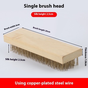 Lớn Dây Thép Không Gỉ Bàn Chải Cho Gỉ Và Rêu Loại Bỏ Dài Xử Lý Công Nghiệp & Hộ Gia Đình Sử Dụng Sàn Làm Sạch Bàn Chải - Product Image 2