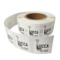 Rouleaux d'étiquettes adhésives personnalisées avec impression de logo pour la marque de produit