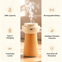 Diffuseur de parfum intelligent pour voiture 2026 en gros, 20 ml, sans fil, rechargeable, électrique, sans eau, avec arrêt automatique pour voiture
