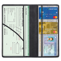 Portefeuille avec porte-cartes en cuir PU pour immatriculation de voiture et assurance, organisateur de documents et de permis d'identité personnalisé