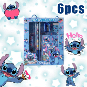 Lovely Cartoon Cute Stitch Spider Man Mickey Princess Design Stationery Set Children School Supplies Pencil Sharpener Wholesale