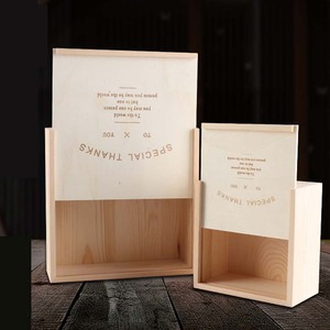 Home Decorative <strong>Wood</strong> Stash <strong>Box</strong> with Hinged Lid <strong>Wood</strong> <strong>Storage</strong> <strong>Box</strong> with Engraved logo - Product Image 3