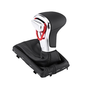 Cubierta de <span class=keywords><strong>maletero</strong></span> de perilla de cambio de marchas automática cromada de cuero de coche para <span class=keywords><strong>Audi</strong></span> A3 A5 A4L <span class=keywords><strong>Q5</strong></span> B8 B8PA B9 2009 2010 2011 2012 2013 2014 2015 2016 - Product Image 1