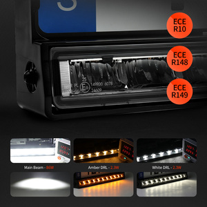 Support de barre lumineuse <span class=keywords><strong>LED</strong></span> personnalisé pour plaque d'immatriculation, support de plaque d'immatriculation à barre <span class=keywords><strong>LED</strong></span>, homologué EU ECE R10 R148 R149 - Product Image 3