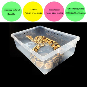 USMILE Di Grande Successo Rack Professionale Portatile Multicolore da Interno in Materiale PP Trasparente per Serpenti Terrario per Rettili - Product Image 2