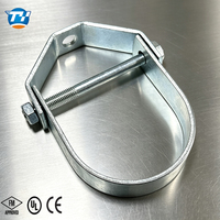Support de tuyau en acier au carbone galvanisé à dégagement rapide 1/2"-12" pour installation rapide, réglable, certifié FM CE, économie de main-d'œuvre, usage industriel