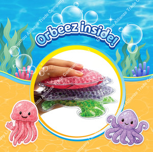 Offre Spéciale : Jouets Squishy Orbeeze Remplis – Série Animaux Marins à Presser : Dauphin, Méduse, Hippocampe, Tortue, Requin, Poisson - Product Image 5