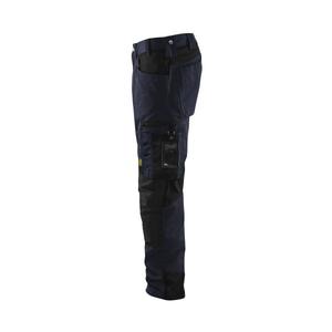 BLAKLADER - 155618608699D96 Pantalones sin bolsillos para uñas Azul marino oscuro/Negro-PANTALONES DE TRABAJO EAN 7330509764732 PANTALONES DE TRABAJO DE CARGA - Product Image 5