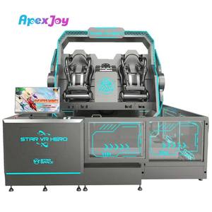 <span class=keywords><strong>Simulateur</strong></span> VR avec chaise rotative à 360°, machine <span class=keywords><strong>de</strong></span> jeu d'arcade VR, réalité virtuelle pour 2 joueurs, pour parc d'attractions commercial en intérieur - Product Image 3