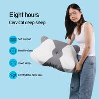 Almohada de Espuma Viscoelástica Panda Contour para Alivio del Dolor de Cuello, 200 Hilos, Antipresión, Ecológica, Funda Lavable con Cremallera, Personalizable para Parejas