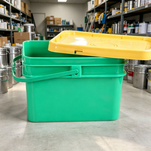 20L Square Plastic Pail With Handle Food Grade Large Capacity Rectangular Plastic Bucket For <b>Paint</b> Chemical Storage - Product Image 4