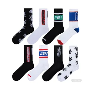 ZJFY- O0117 Custom Logo Skate Sport Socks Custom Design Athletic Sports Sock With Made Your Own Logo