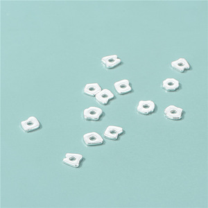 <span class=keywords><strong>925</strong></span> in <span class=keywords><strong>argento</strong></span> Sterling 5*0.8mm forma irregolare foglio distanziatore perlina accessori gioielli da te - Product Image 4