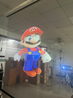 Écran transparent de projection holographique motorisé, voile holographique, écran en maille holographique, livraison directe, système holographique