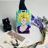 Meilleure vente Dragon Ball lanière Anime Pokmoned Mobile lanière carte couverture Bus carte étudiant carte couverture exposition travail Badge