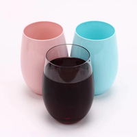 AS Logo personnalisé couleur bière vin rouge 165g 500ml coquetier en plastique pour fête mariage en plein air