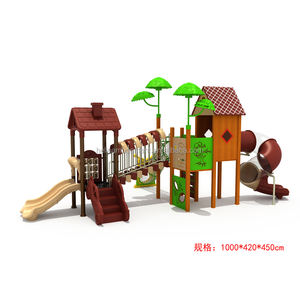 Parc <span class=keywords><strong>jungle</strong></span> gym barre de singe jeux d'escalade en bois aire de jeux avec toboggan - Product Image 3