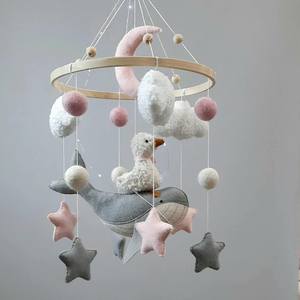 Vente en gros ins mobile <span class=keywords><strong>pour</strong></span> bébé nouveau-né baleine oie océan lit mobile dans le berceau design personnalisé mobile <span class=keywords><strong>pour</strong></span> bébé en <span class=keywords><strong>feutre</strong></span> décoratif neutre - Product Image 6