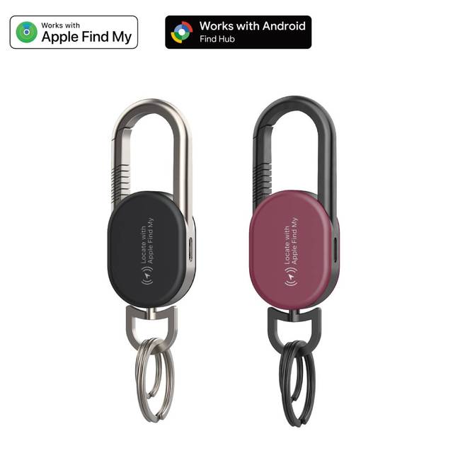 Premium Metal Keychain GPS Global Locator Keychain Tracking Waterproof  Tracker for Luggage, Kids, Bags