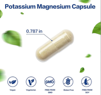 Capsules végétaliennes OEM à marque privée de potassium, magnésium et zinc – Complexe triple minéral – 120 unités – Soutien immunitaire, mémoire et sommeil pour adultes