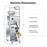 Nieuwste multifunctionele automatische honingzakverpakkingsmachine voor fruit sap olie vulling, eenvoudig te bedienen, 304 roestvrij staal