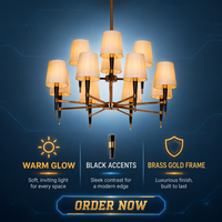 Nouvelle lampe LED en métal de style chinois d'inspiration zen, multi-couleurs, avec capteur/température/applications/contrôle tactile, angle de faisceau de 270°, garantie 2 ans pour appartement