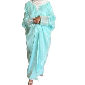 Zifeng OME moyen-orient Toga Cardigan femmes musulman brillant couleur unie transfrontalier Spot dubaï Cardigan jupe longue Abaya - Product Image 5