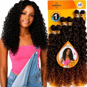 Comercio Transfronterizo Han Si Peluca de Cabello Sintético BELESSA Ondas Pequeñas y Largas 240g Paquete de Extensiones de Cabello Set de Tres Piezas - Product Image 1