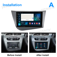 2.5D Ips 9 pulgadas pantalla Android coche reproductor DVD WiFi GPS navegación BT pantalla táctil coche Radio para Seat Leon2 2005-2012 coche ESTÉREO