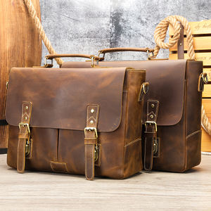 MARRANT Vintage pazzo cavallo valigetta in pelle da uomo in vera pelle borsa <span class=keywords><strong>Messenger</strong></span> 14/15 pollici per Laptop borsa in pelle valigetta da uomo - Product Image 1