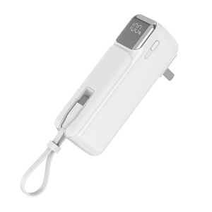 Cargador Portátil Inalámbrico de Carga Rápida de 22.5W, 5000mAh, Resistente al Agua, con Enchufe de CA, Mini Cargador Portátil Tipo-C con Acabado de Espejo y Cable Integrado - Product Image 5
