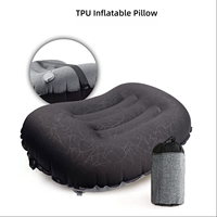 Coussin et tapis gonflables d'extérieur en TPU, portables, légers, multi-usages, en forme de croissant, pour le voyage et le rangement