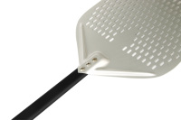 Pelle à pizza en aluminium perforée de 12 pouces – Essentielle pour la cuisson en extérieur, pelle à pizza Pala pour une placement équilibré