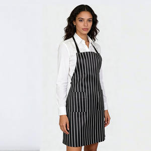 <span class=keywords><strong>Delantal</strong></span> de Cocina Impermeable y Resistente a las Manchas con Diseño Clásico a Rayas de la Mejor Calidad, <span class=keywords><strong>Delantal</strong></span> con Logotipo Personalizado, Conjunto de Uniforme de Chef - Product Image 4