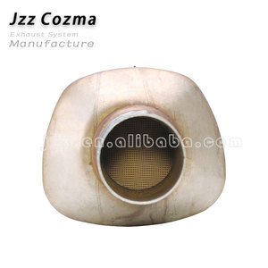 Tubo de Escape Delantero de Repuesto, Entrada y Salida de 2 Pulgadas, Cuerpo de 4.88x4 Pulgadas, Longitud Total de 11.81 Pulgadas, Euro 3, Convertidor Catalítico - Product Image 2